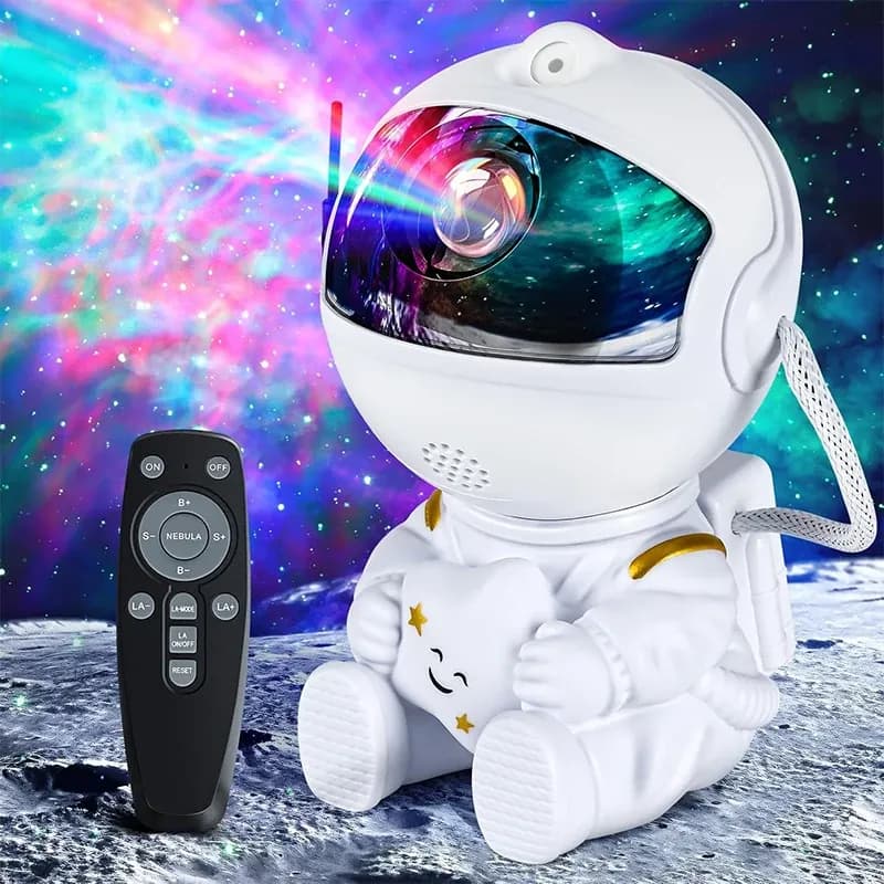 Projetor de galáxia astronauta